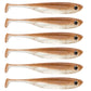 Dr.Fish 5/6 Stück Angelköder Weichplastik Silikonköder Paddelschwanz Shad Wurm Swimbait Süßwasser Barsch Forelle 70mm 80mm 100mm