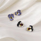 Mode Drop Glasur Blume Ohrringe Südkoreas Temperament Süße Elegante Gradient Ohrstecker Mädchen Schmuck Weihnachtsgeschenke