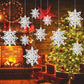 3D Künstliche Schneeflocken Papiergirlande Banner Weihnachtsdekorationen für Zuhause Winter Geburtstagsfeier Falscher Schnee Neujahrsornamente