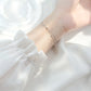 Modian Fashion einfache Perlenketten-Armbänder für Frauen, 100% 925 Sterling Silber, klassisches Charm-Armband, S925 Silberschmuck