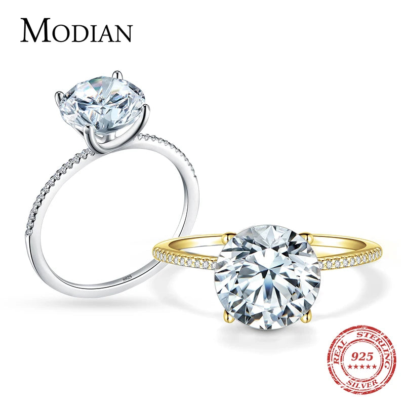 2023 Klassischer Luxus Echter massiver 925 Sterling Silber Ring 3 Karat 10 Herzen Pfeile Zirkon Hochzeitsschmuck Ringe Verlobung Für Frauen