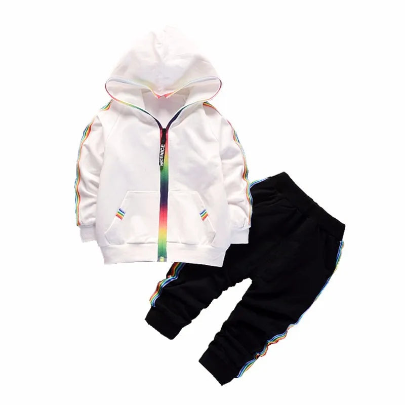 Neuer Frühling Herbst Baby Freizeit Trainingsanzug Kinder Jungen Mädchen Hoodies Hosen 2tlg/Sets Kinder Baumwollkleidung Säugling Mode Sportbekleidung