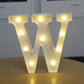 Letter Alphabet LED Lights Luminous Number Lamp Decor Battery Night Light for Home Wedding Birthday Christmas Party Decoration