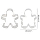 2 Stück Lebkuchen-Ausstechformen Edelstahl Keks-Ausstechform Weihnachten Kuchen Fondant Gebäck-Ausstechform Weihnachts-Küchenbackwerkzeuge