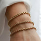 Vnox Basic 2/3/4/5mm Stainless Steel Twisted Rope Chain Bracelets for Men Women,Wrist Christmas Gifts Jewelry,Length Adjustable