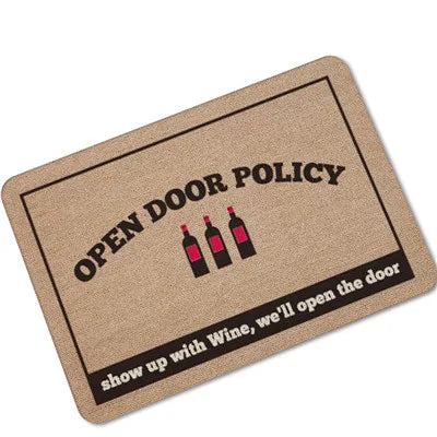 Humorous Funny Doormat Saying Quotes If You Forgot The Wine Go Home Floor Mats Non-slip Kitchen Rugs Bathroom Christmas Gift