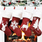 Gestrickte Weihnachtssocke Sockenbeutel Neujahrsgeschenk Bonbontüten Weihnachtsdekorationen für Zuhause Christbaumschmuck Natal