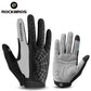 ROCKBROS Fahrradhandschuhe Schwammpolster Lange Finger Motorradhandschuhe für Fahrrad Mountainbike Handschuhe Touchscreen MTB Handschuhe