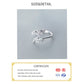 925 Sterling Silver Korean Zircon Leaf Shape Ring Female Index Finger Retro Fashion Handmade Jewelry Couple Gift