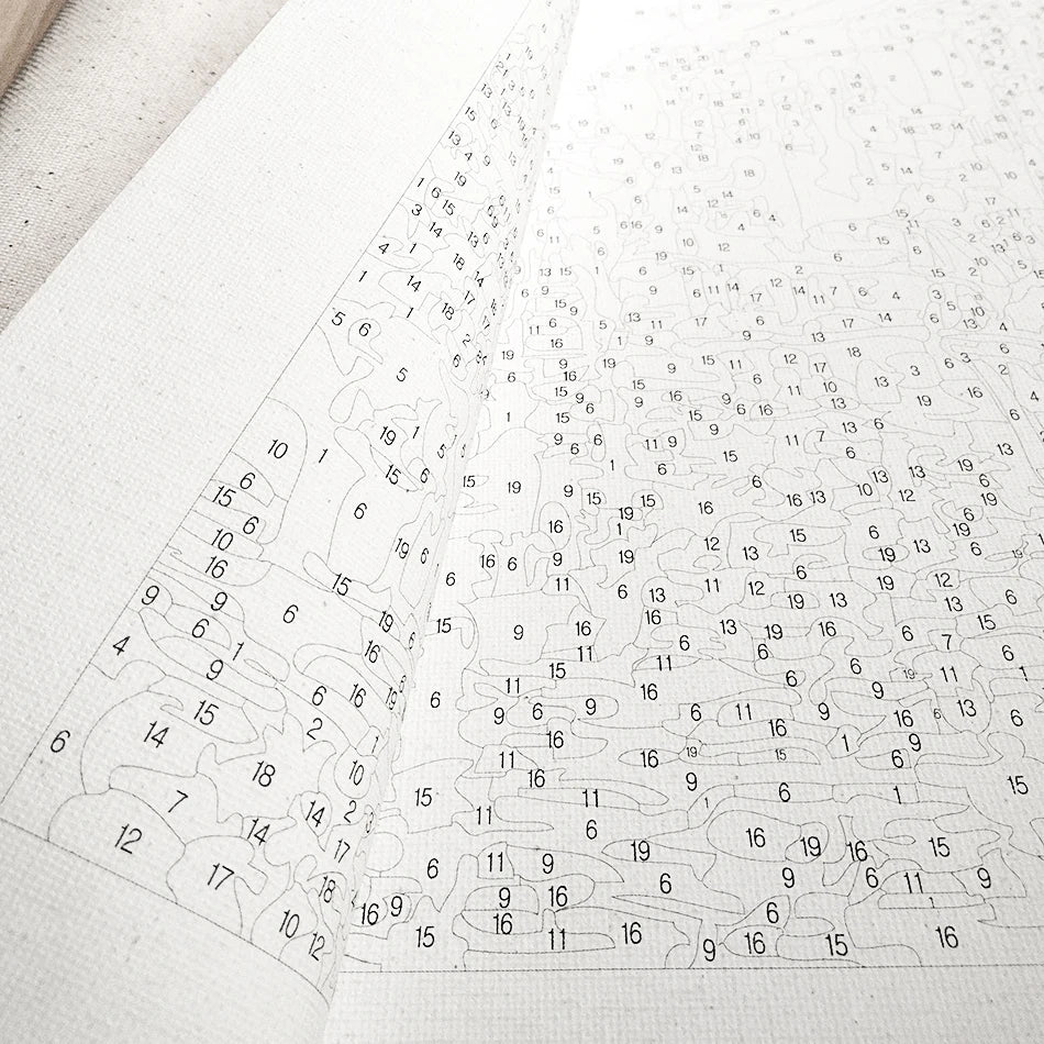 CHENISTORY Rahmenlose Malerei & Kalligraphie Tänzerin DIY Malen nach Zahlen Modernes Wandbild Einzigartiges Geschenk für Heimdekoration 60x75