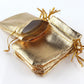 50pcs Foil Jewelry Packing Drawstring Gold Silver Color Bags Christmas Gifts Adjustable Wedding Party Candy Chocolate Pouches