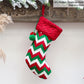 Gestrickte Weihnachtssocke Sockenbeutel Neujahrsgeschenk Bonbontüten Weihnachtsdekorationen für Zuhause Christbaumschmuck Natal