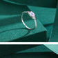 MODIAN 925 Sterling Silber Rosa Mondstein Eleganter Stapelbarer Fingerring Eternity Bands für Damen Weihnachtsgeschenke Feiner Schmuck