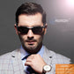 AORON Polarisierte Herren-Sonnenbrille für Autofahrer, Aluminium-Magnesium-Rahmen, Sport-Sonnenbrille, Fahrer-Retro-Brille, UV400, Blendschutz