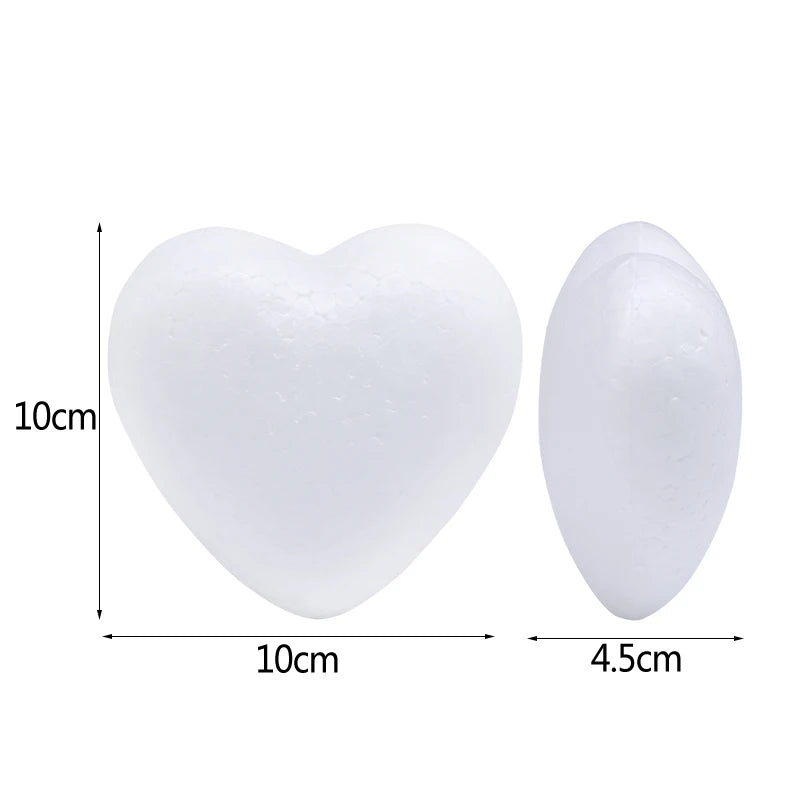 Polystyrene Styrofoam Foam Ball Rose Bear White Heart Craft For DIY Home Party Decoration Wedding Birthday Christmas Party Gift