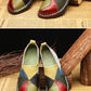 WOIZGIC Women's Ladies Female Woman Mother Shoes Flats Genuine Leather Loafers Moccasins Mixed Colorful Non Slip On Plus Size 42