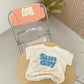 Einfacher Baby-Body mit Buchstabenaufdruck, einfarbig, einteilig, koreanische Baumwolle, Kleinkind-Outfits