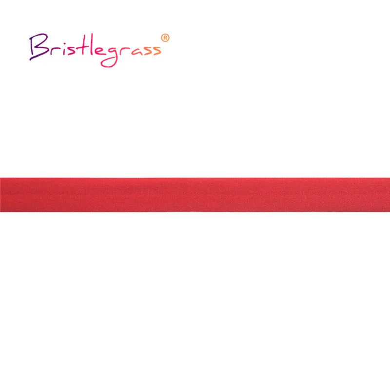 BRISTLEGRASS 2 5 10 Yard 5/8" 15mm Einfarbig Matt Nicht Glänzend Falzgummi FOE Spandex Band Stirnband Unterwäsche Kleid Nähen Borte