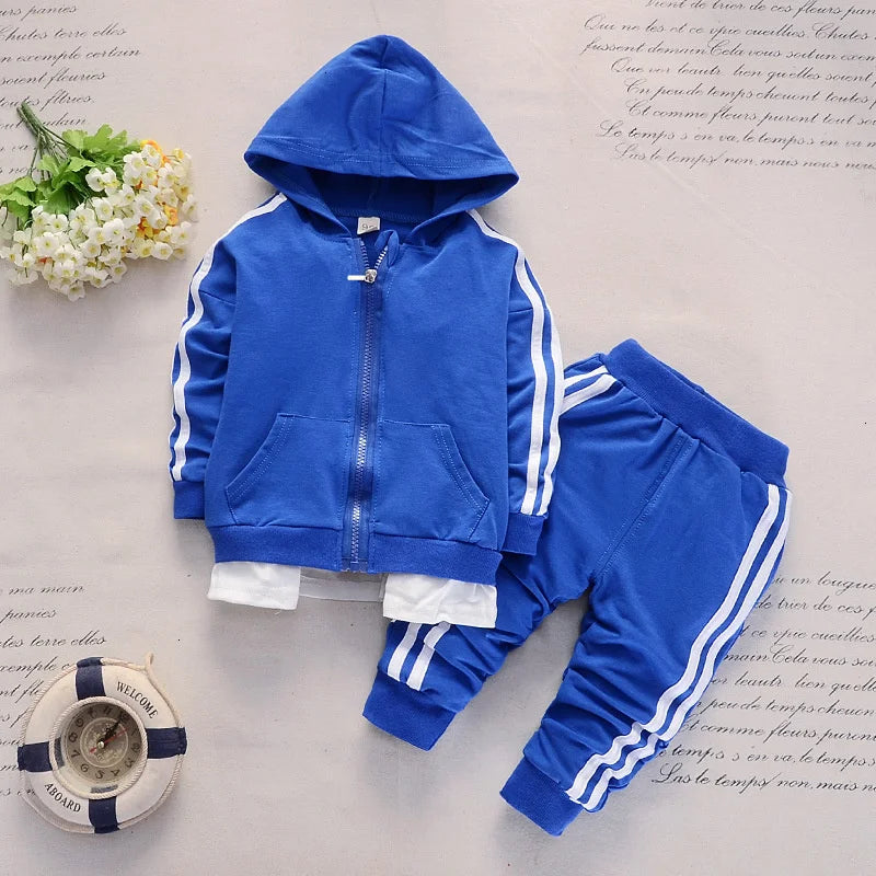 Neuer Frühling Herbst Baby Freizeit Trainingsanzug Kinder Jungen Mädchen Hoodies Hosen 2tlg/Sets Kinder Baumwollkleidung Säugling Mode Sportbekleidung