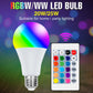 RGB Neon Light E27 Rainbow Lamp 220V LED Colorful Bulb With IR Remote Control 20W 25W Bombillas LED Christmas Holiday Decoration