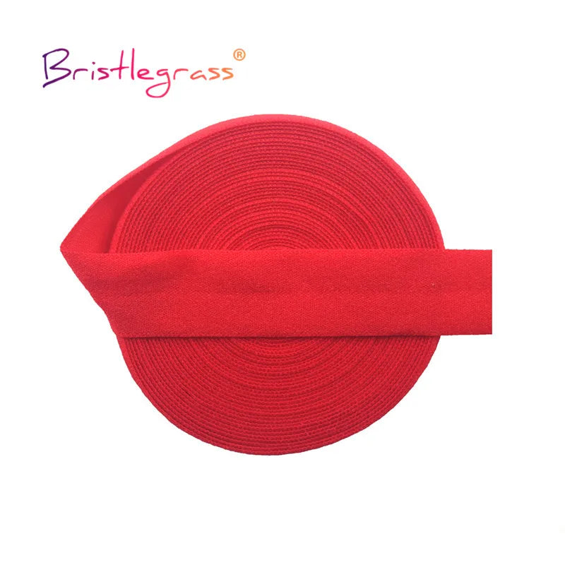 BRISTLEGRASS 2 5 10 Yard 5/8" 15mm Einfarbig Matt Nicht Glänzend Falzgummi FOE Spandex Band Stirnband Unterwäsche Kleid Nähen Borte