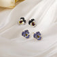 Mode Drop Glasur Blume Ohrringe Südkoreas Temperament Süße Elegante Gradient Ohrstecker Mädchen Schmuck Weihnachtsgeschenke