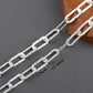YEGUI C257, DIY-Kette, 18 Karat vergoldet, Kupfer, rhodiniert, Anhänger, Schmuckzubehör, Schmuckherstellung, DIY-Armbandkette, 1m/Los