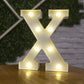 Letter Alphabet LED Lights Luminous Number Lamp Decor Battery Night Light for Home Wedding Birthday Christmas Party Decoration