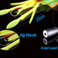 SUNMILE Angel-Gummiköder Tintenfisch 20g/60g/80g/100g/120g/150g Leuchtend/UV-Tintenfisch-Jig Angelköder für Meeresangeln Wobbler Köder