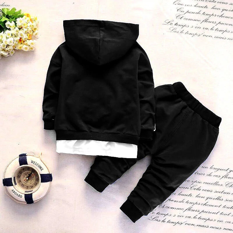 Neuer Frühling Herbst Baby Freizeit Trainingsanzug Kinder Jungen Mädchen Hoodies Hosen 2tlg/Sets Kinder Baumwollkleidung Säugling Mode Sportbekleidung