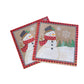 20pcs Christmas Paper Napkins Santa Claus Snowman Merry Christmas Decorations for Home New Year Disposable Tableware Supplies