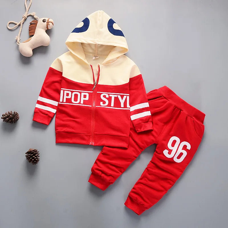 Neuer Frühling Herbst Baby Freizeit Trainingsanzug Kinder Jungen Mädchen Hoodies Hosen 2tlg/Sets Kinder Baumwollkleidung Säugling Mode Sportbekleidung