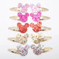 10 Stück/Los Kleine Mädchen-Haarspangen Glitzernde Herzchen Geburtstagsgeschenk Baby Mädchen Haar-Accessoires Kinder Haarspange für Kinder