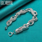 DOTEFFIL New Arrival 925 Sterling Silver Bracelet Bangle Cuff For Man Women Dragon Bracelet Fine Jewelry Party Christmas Gift