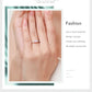 MODIAN 925 Sterling Silber Rosa Mondstein Eleganter Stapelbarer Fingerring Eternity Bands für Damen Weihnachtsgeschenke Feiner Schmuck