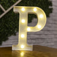 Letter Alphabet LED Lights Luminous Number Lamp Decor Battery Night Light for Home Wedding Birthday Christmas Party Decoration