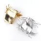 50pcs Foil Jewelry Packing Drawstring Gold Silver Color Bags Christmas Gifts Adjustable Wedding Party Candy Chocolate Pouches