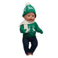 43 cm Baby Neugeborenen Puppenkleidung Wolle Süßer Weihnachtsmann, Baum, Elch Weihnachtskleidung Anzug für amerikanische 18 Zoll Mädchen Puppe Spielzeug Geschenk