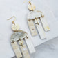 Hoang Hau Buffalo Horn Chandelier Statement Earrings