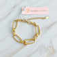 Alternatively Linked Cabled Bracelet