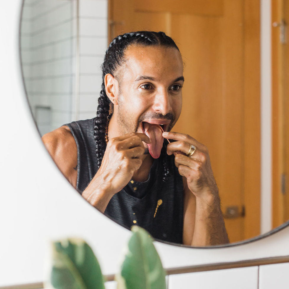 Copper Tongue Cleaner | Ayurvedic Tongue Scraping for Fresh Breath & Daily Detox