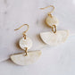Yang Bay Buffalo Horn Geometric Statement Dangle Earrings