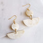 Yang Bay Buffalo Horn Geometric Statement Dangle Earrings