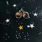 Mars and Moons Earrings - Stud or Leverback