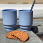 MONDAY MUG by PUIK - clean, stackable and sleek - 3 colors- set of 2
