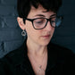 Meteorite Jewelry Set - Circle Necklace and Earrings