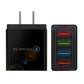 USB Wall Charger Plug Block Cube 4 Port  Portable Quick Charger