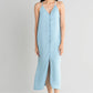 In The Mood For Love Denim Midi Dress