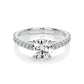 Round Brilliant Lab Grown Diamond Channel Setting Engagement Ring (F/VS) in 14K White Gold