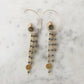 Jessica Hoop Earring in Labradorite and Pyrite